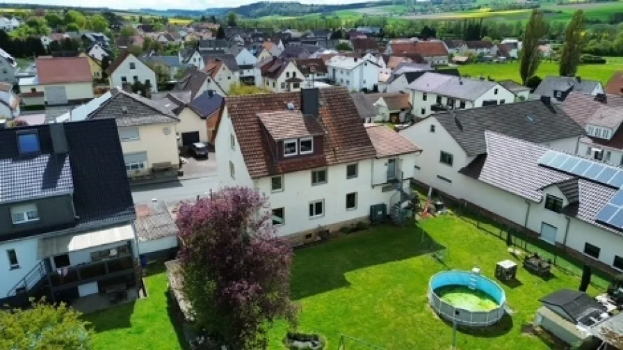 Gartenansicht1 - Haus kaufen in Schrecksbach - HIER KÖNNEN SIE KOMBINIEREN! KEINE KÄUFERPROVISION!