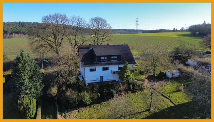 Luftbild - Haus kaufen in Schwalmstadt - FAST ALLEIN UND RIESIG PLATZ!KEINE KÄUFERPROVISION!