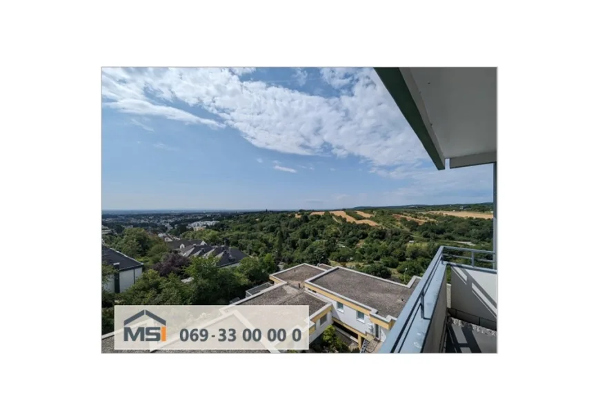 Titelbild - Wohnung kaufen in Bad Soden am Taunus - Herrlicher Fernblick in Bad Soden-Neuenhain!3-Zimmer-Eigentumswohnung mit großem Süd-Balkon + TG