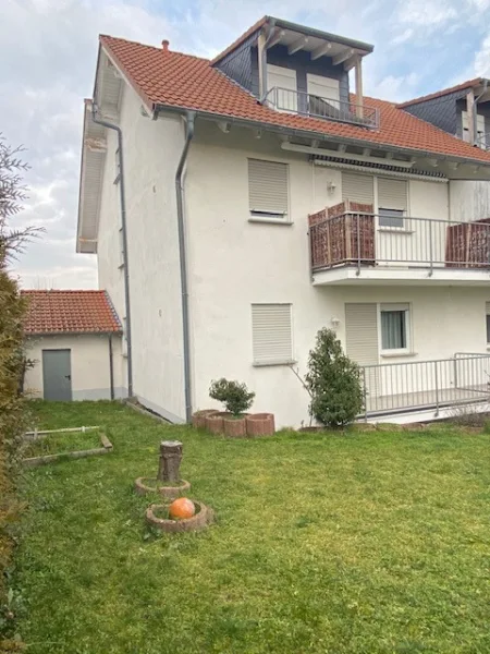 Ansicht  - Haus kaufen in Gau-Odernheim - Kapitalanlage : Vermietete DHH mit 2 Maisonette-Wohnungen