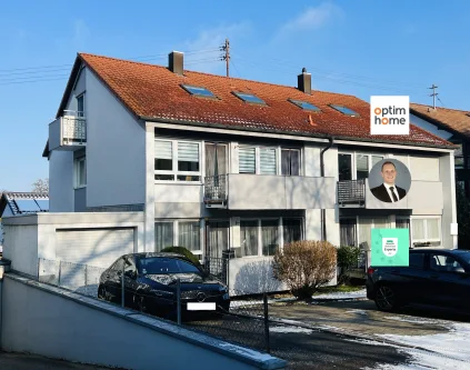 Galerie Ansicht Süd-West 1 - Haus kaufen in Freiberg am Neckar - Solides Mehrfamilienhaus mit 6 Wohneinheiten in ruhiger Lage