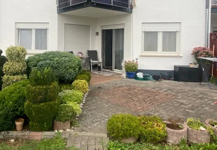 Außenansicht - Terrasse - Wohnung kaufen in Sörgenloch - Charmante EG Wohnung mit Gartennutzung in Sörgenloch