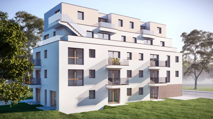 Ansicht - Wohnung kaufen in Frankfurt am Main - Neubau-3 Zimmer Eigentumswohnung mitten in Frankfurt Bergen-Enkeim