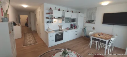 Die offene Küche - Wohnung kaufen in Kriftel - **Sehr elegante 3-Zimmer-Wohnung mit Balkon in einer Anlage für betreutes Wohnen zentral gelegen**