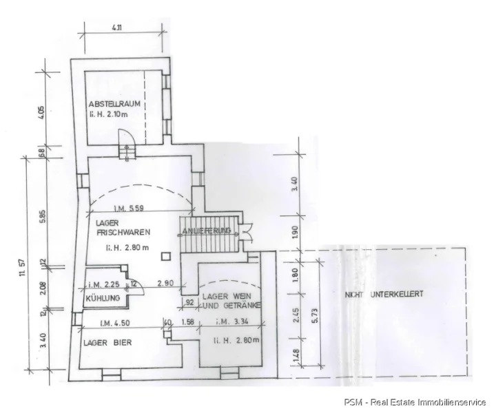 Grundriss KG - Gewölbekeller