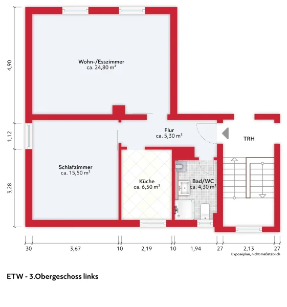 Grundriss_ETW Worms Bebelstr.51 unmoebliert