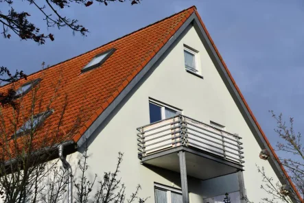 Ansicht vom Innenhof - Wohnung kaufen in Weimar - zuverlässig vermietete Maisonettewohnung 