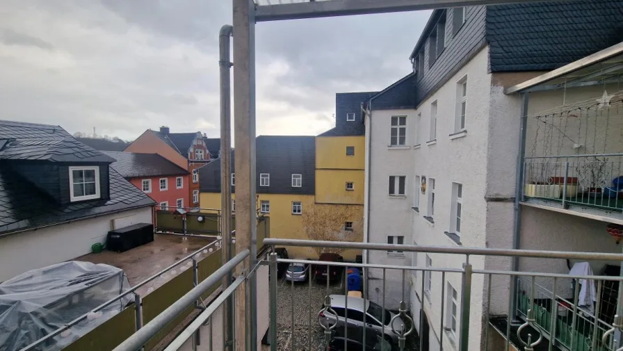 Aussicht vom Balkon 