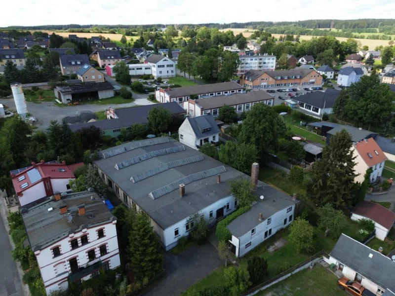 Außenansicht - Haus kaufen in Gefell - Werkstatt, Lager, Produktion und Wohnraum unter einem Dach