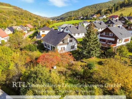 Süd- West- Ansicht - Haus kaufen in Kaulsdorf - Idyllisch gelegenes großes Einfamilienhaus