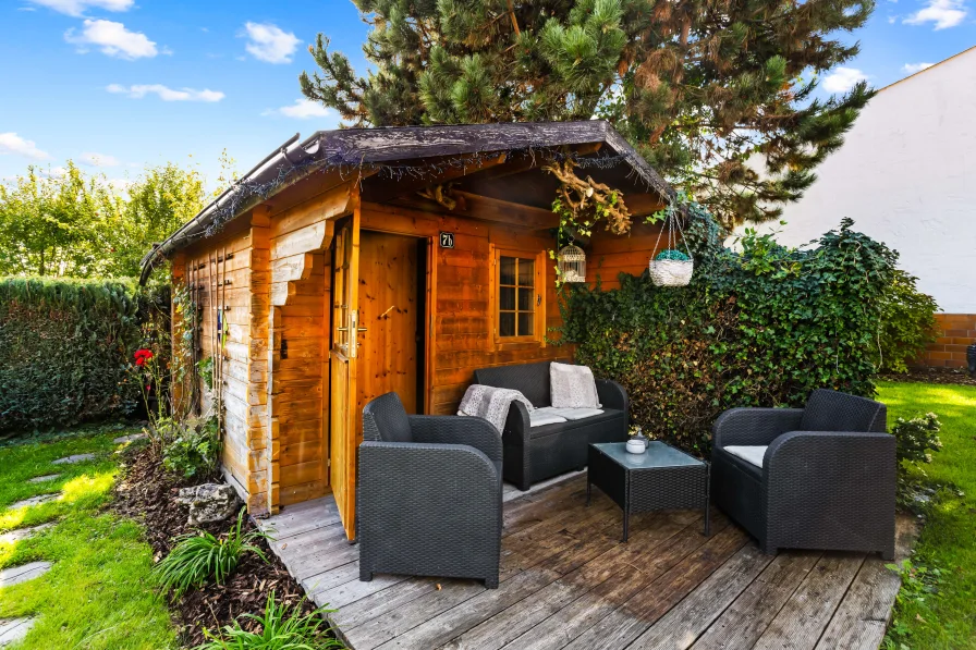 Sauna im Garten