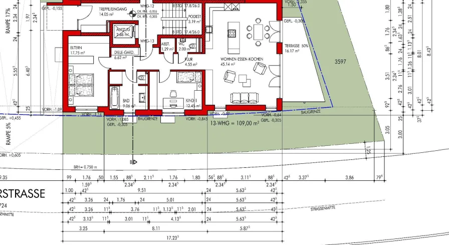 Grundrissplan vermasst Wohnung 13_Seite_4