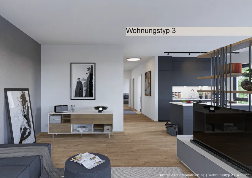 Visualisierung Wohnen Wohnungstyp 3