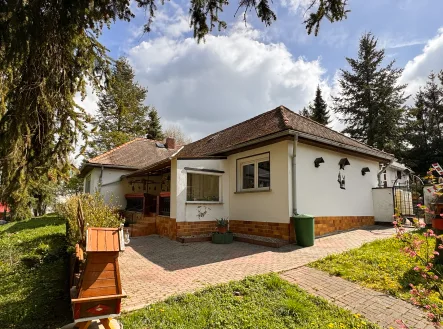 Titelbild - Haus kaufen in Bad Sulza - Investition für die Zukunft - Einfamilienhaus mit Wohnrecht im Bungalowstil in Auerstedt