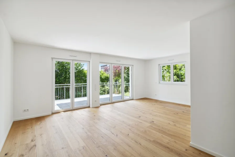 Wohnzimmer - Wohnung kaufen in Wiesbaden - Ihr neues Zuhause - 4-Zimmerwohnung mit Balkon