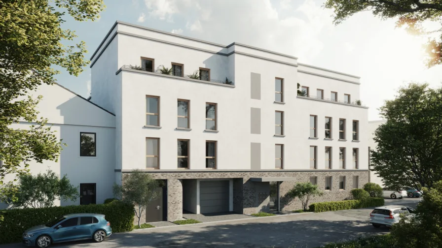 Visualisierung - Wohnung kaufen in Frankfurt - Moderne Gartenwohnung mit 2 Zimmern und Terrasse