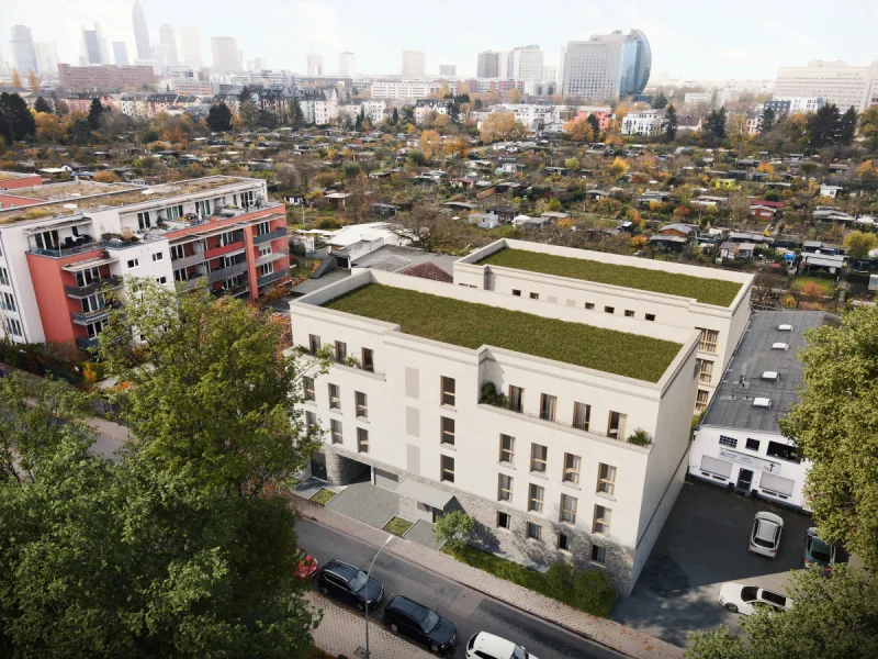 Visualisierung - Wohnung kaufen in Frankfurt - Neubauprojekt - 3-Zimmerwohnung mit Loggia