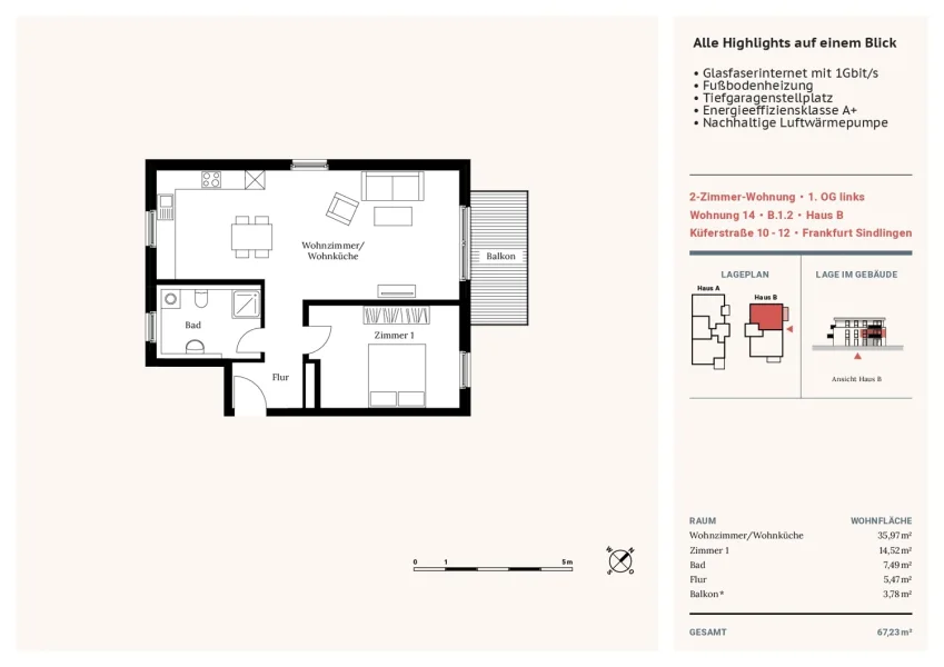 Grundriss WE 14