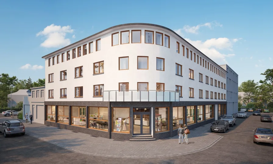 Visualisierung Straße - Wohnung kaufen in Hofheim - Modernisierung inklusive – Wohnen in Hofheimer City-Lage