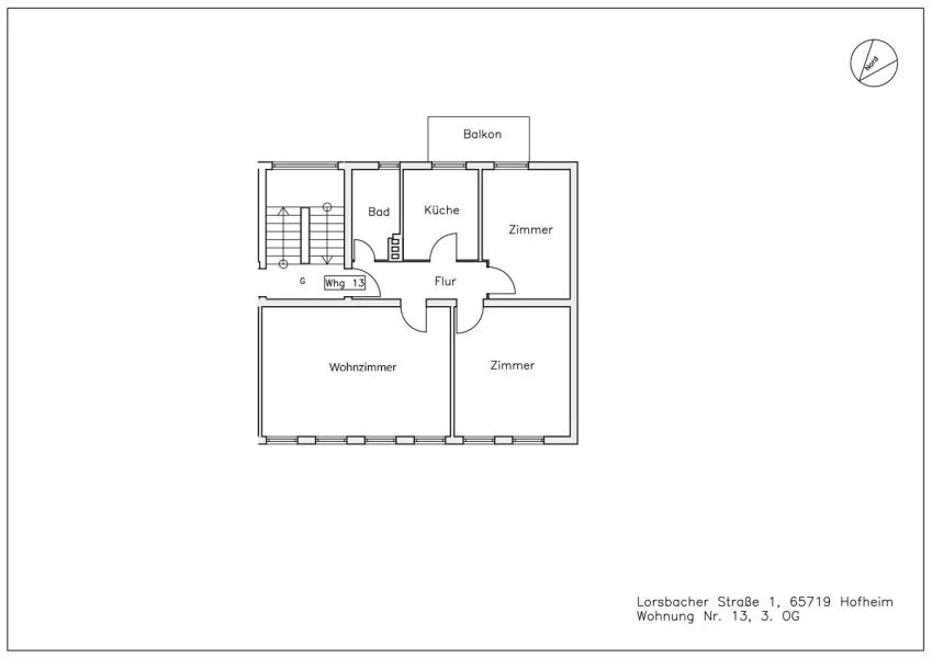 Grundriss WE 13