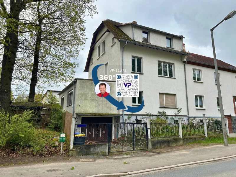 Außenansicht - Haus kaufen in Gera - PROVISIONSFREI* - Grüne Kapitalanlage - VOLL VERMIETET!