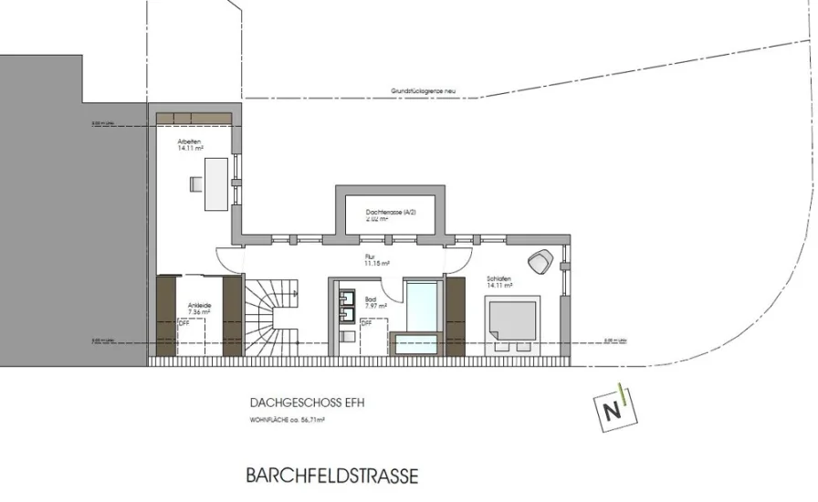 Grundriss Dachgeschoss EFH