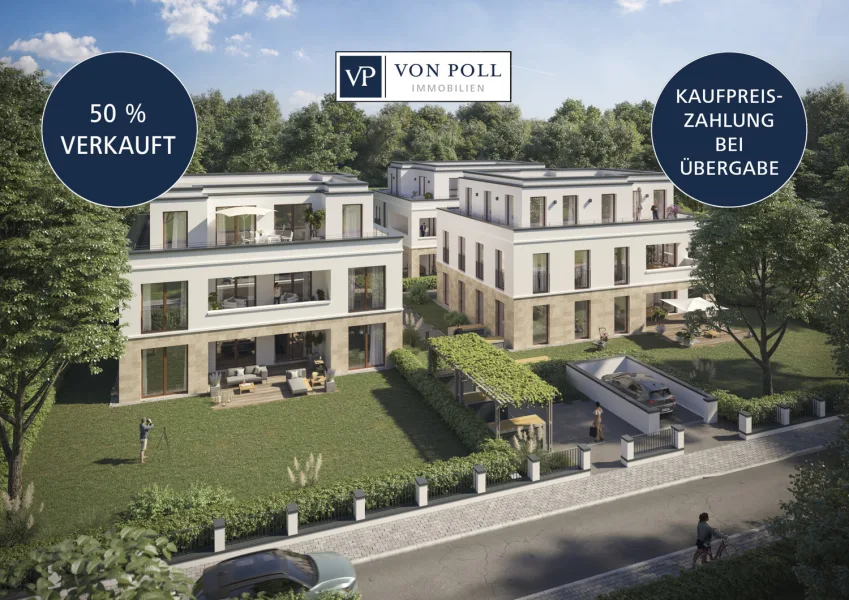 Visualisierung I - Wohnung kaufen in Frankfurt am Main - Neubau - Maisonettewohnung mit stilvollem Innendesign am Mummschen Park