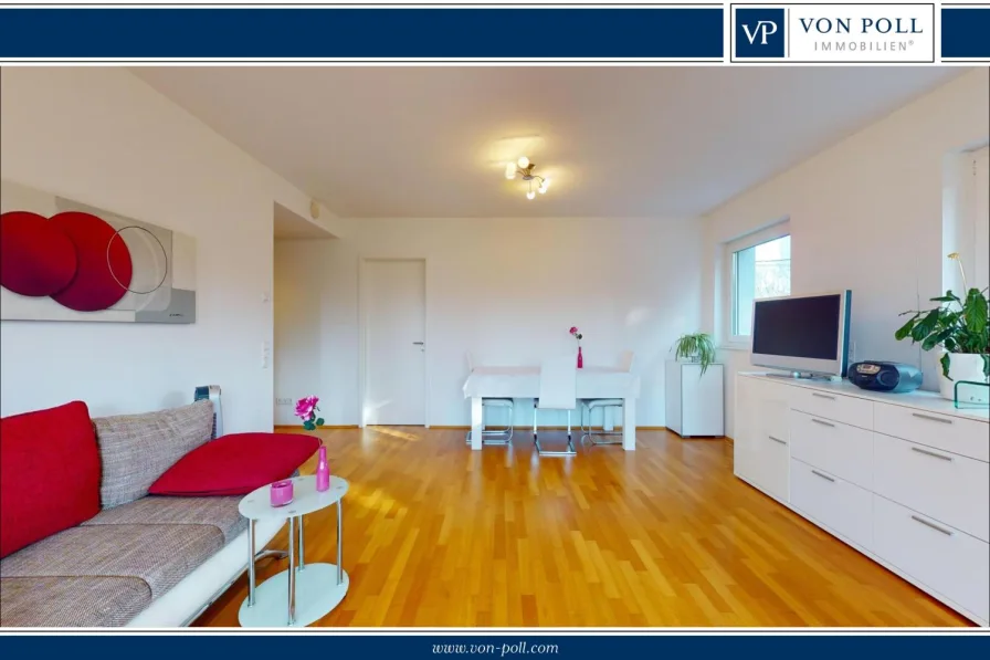 Titelbild-Logo - Wohnung kaufen in Frankfurt am Main - Lichtdurchflutete Drei-Zimmer-Wohnung mit Blick ins Grüne