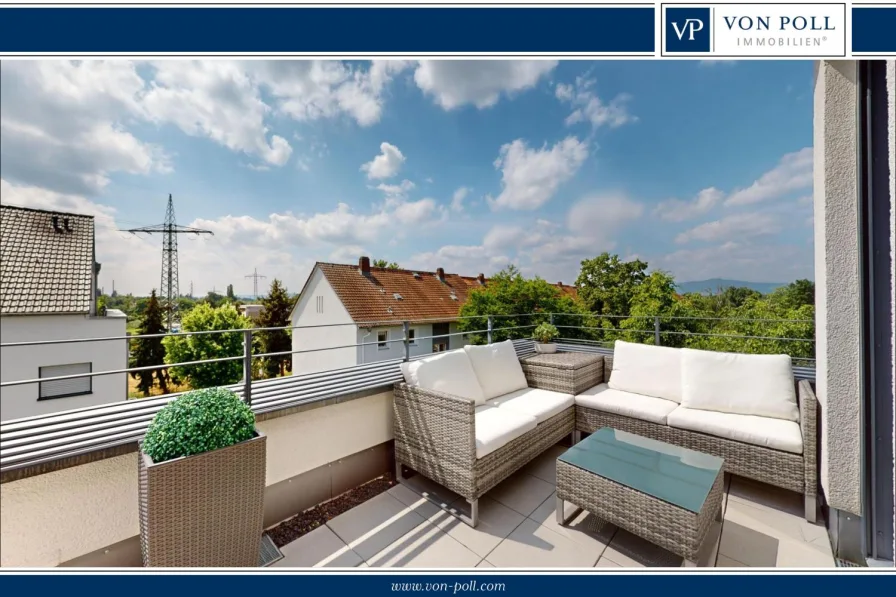 Titelbild-Logo - Wohnung kaufen in Frankfurt am Main - Moderne Penthouse-Wohnung mit traumhaftem Blick auf den Taunus