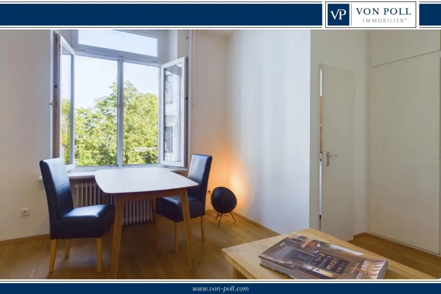 Titelbild - Wohnung kaufen in Frankfurt - Gemütliches Apartment nähe EZB - Ruhige Oase mit Blick ins Grüne