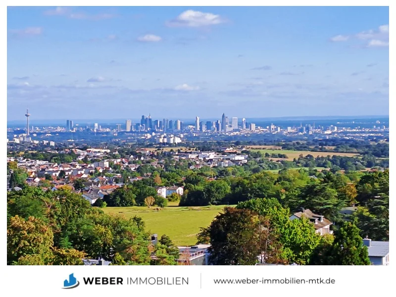 Ausblick - Wohnung kaufen in Kronberg - +++ LUFTIGE Wohnung mit SKYLINE-View in unmittelbarer WALD Nähe +++