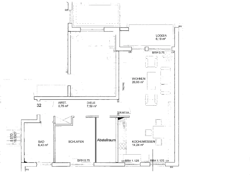 Grundriss Wohnung 