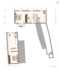 Grundriss Obergeschoss Hs 1 und Hs 2