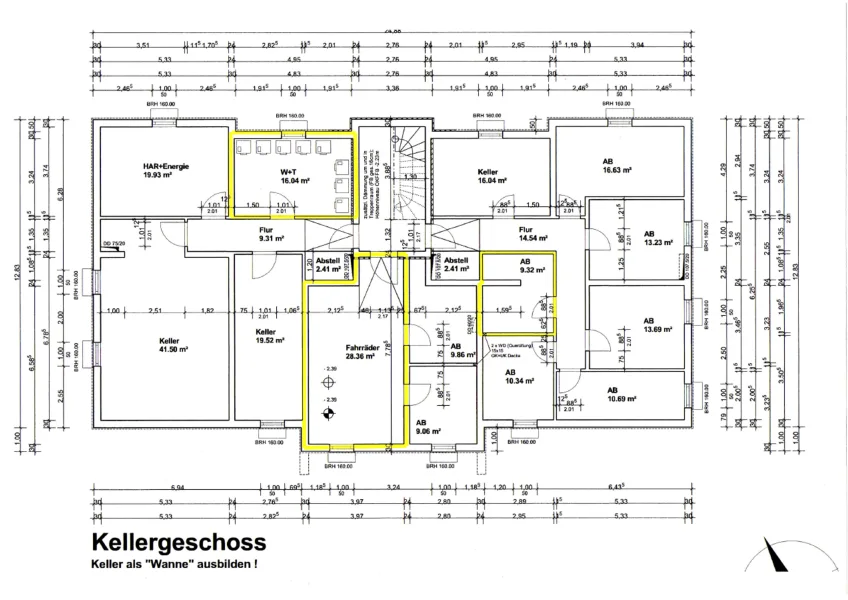 Grundriss KG Keller Nr. 4