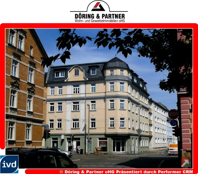 Gebäudeansicht - Wohnung mieten in Gera - Moderne 2-Raum-Wohnung mit viel Platz, Aufzug & Balkon !