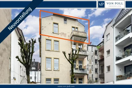 Titelbild - Wohnung kaufen in Bielefeld - Bielefeld-Mitte: DG-Wohnung Nähe Lutter |  Jungendstil-Charme | 4 Zimmer | Balkon