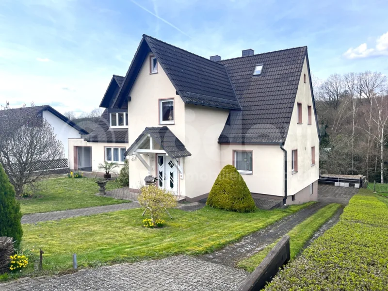 Außenfoto_g13268 - Haus kaufen in Mömbris - Zweifamiliendomizil im Einklang mit der Natur!