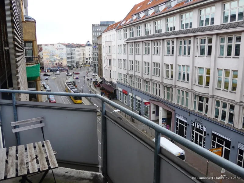 FF Chaussee Aussicht vom Balkon