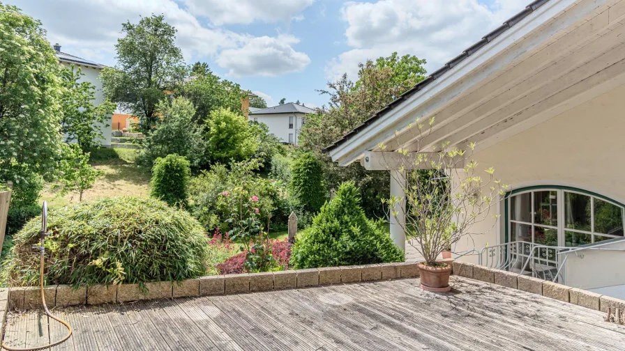 Ausblick von der oberen Terrasse