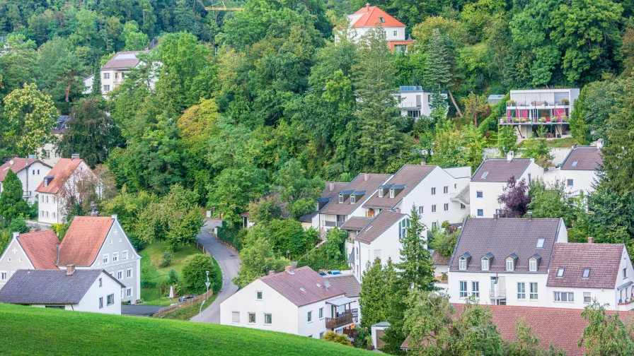 Südansicht  vom Kinderkrankenhaus aus