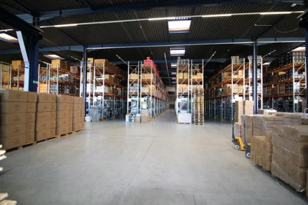 Anlieferung - Halle/Lager/Produktion mieten in Aachen - 2017 modernisierte Lagerhalle ca. 3.290 m², Höhe ca. 7 m,  mit oder ohne Regallager zu vermieten.