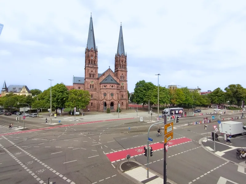 Aussicht - Büro/Praxis mieten in Freiburg im Breisgau / Wiehre - Freiburg - zentral gelegene Büroetagen - gegenüber der Johanneskirche - 882 qm