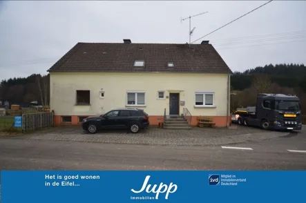 Wascheid - Haus kaufen in Gondenbrett- Wascheid  - **RESERVIERT**Einfamilienhaus mit ehemaligen Ökonomiegebäude, Werkhalle und angrenzendem Baugrundstück, Wascheid