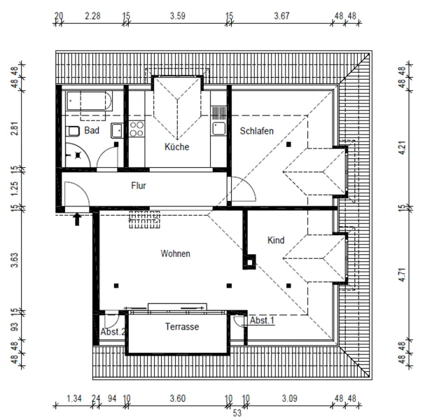 Grundriss Wohnung