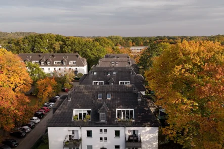 Außenansicht Vogelpersketive - Wohnung kaufen in Hamburg - Endetagenwohnung zu verkaufen