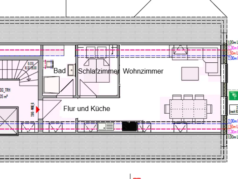 Grundriss DG hinten WE 6