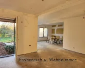 Essbereich- und Wohnzimmer