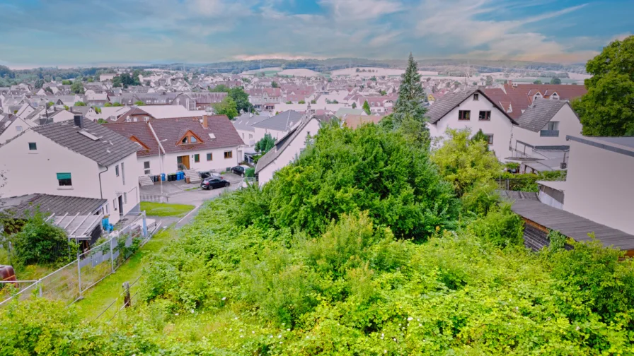 Aussicht - Grundstück kaufen in Freigericht / Somborn - Traumhaftes Baugrundstück in begehrter Wohnlage in Freigericht Somborn!