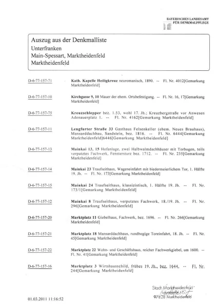 Auszug aus der Denkmalliste-1