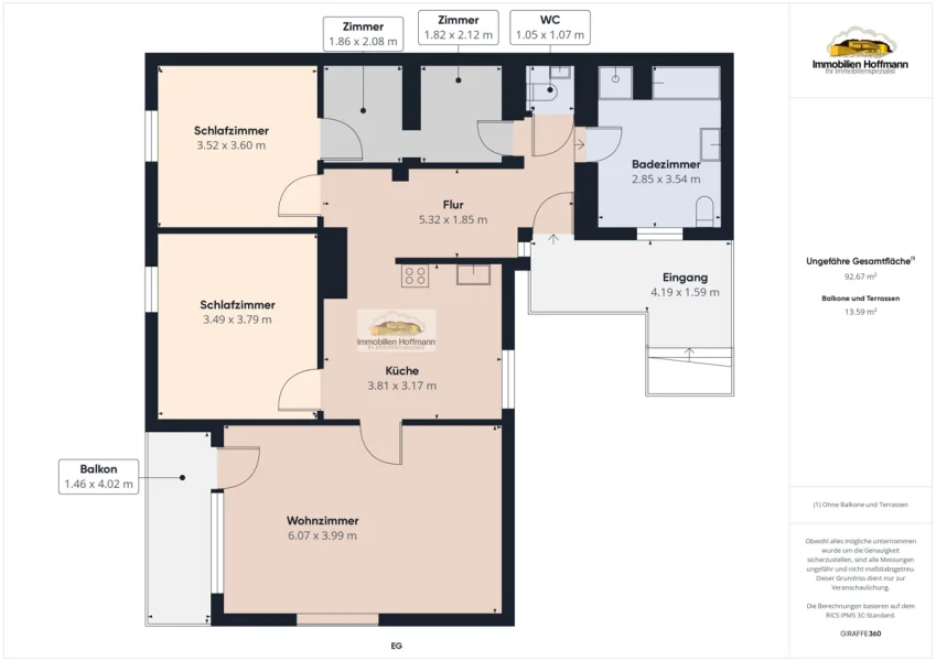 Grundriss untere Wohnung